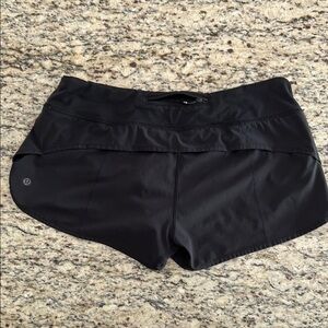 Size 10 Lululemon Black Running Shorts